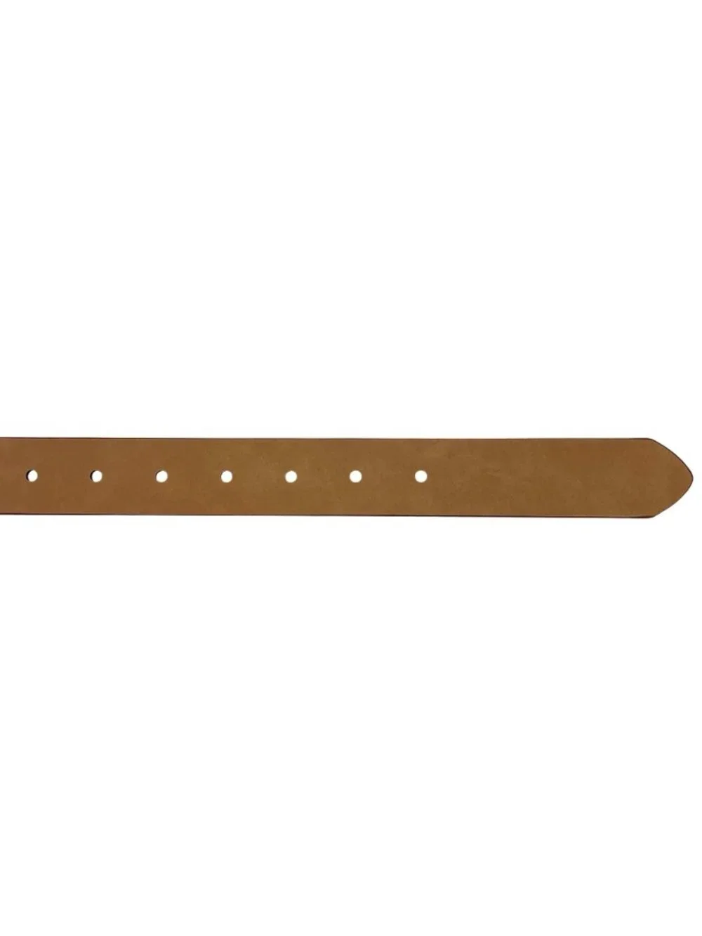 Randa Faux Croc Leather Belt With Gold & Silver Keeper Rings Women’s 32 Brown